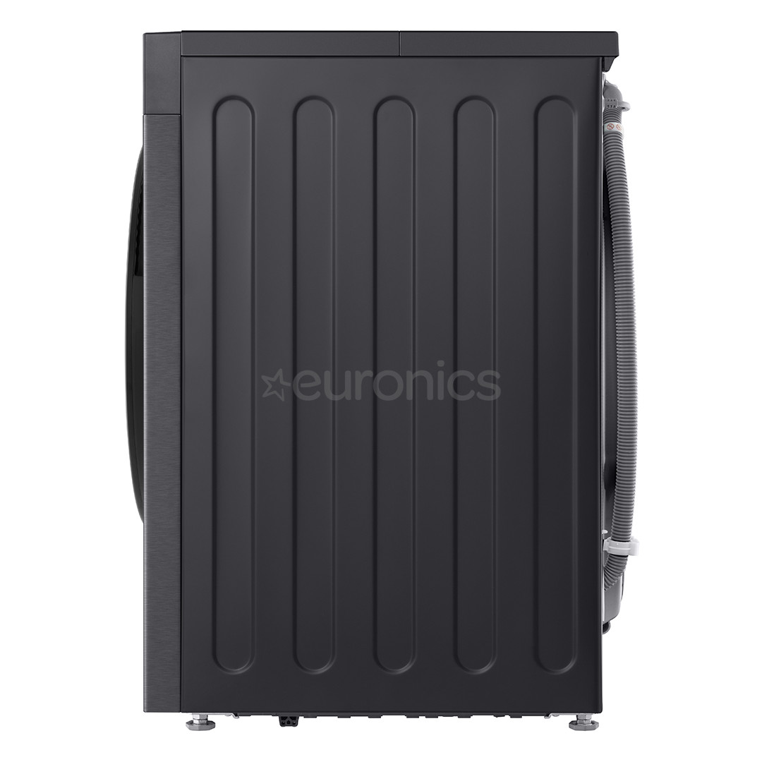 LG, 11 кг, глубина 57 см, 1400 об/мин, матовый черный - Стиральная машина с передней загрузкой