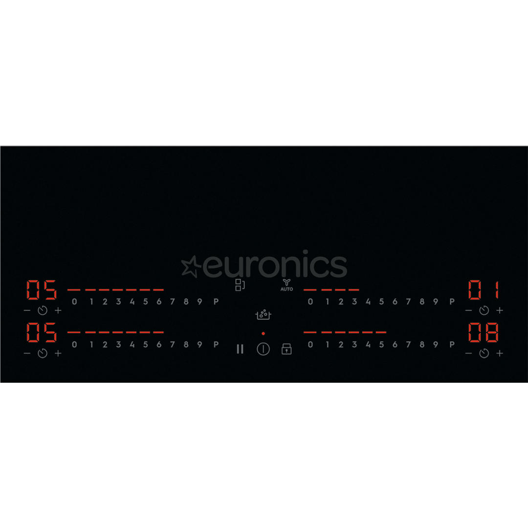 Electrolux 700 seeria SenseBoil Hob2Hood, laius 80 cm, must - Integreeritav induktsioonpliidiplaat