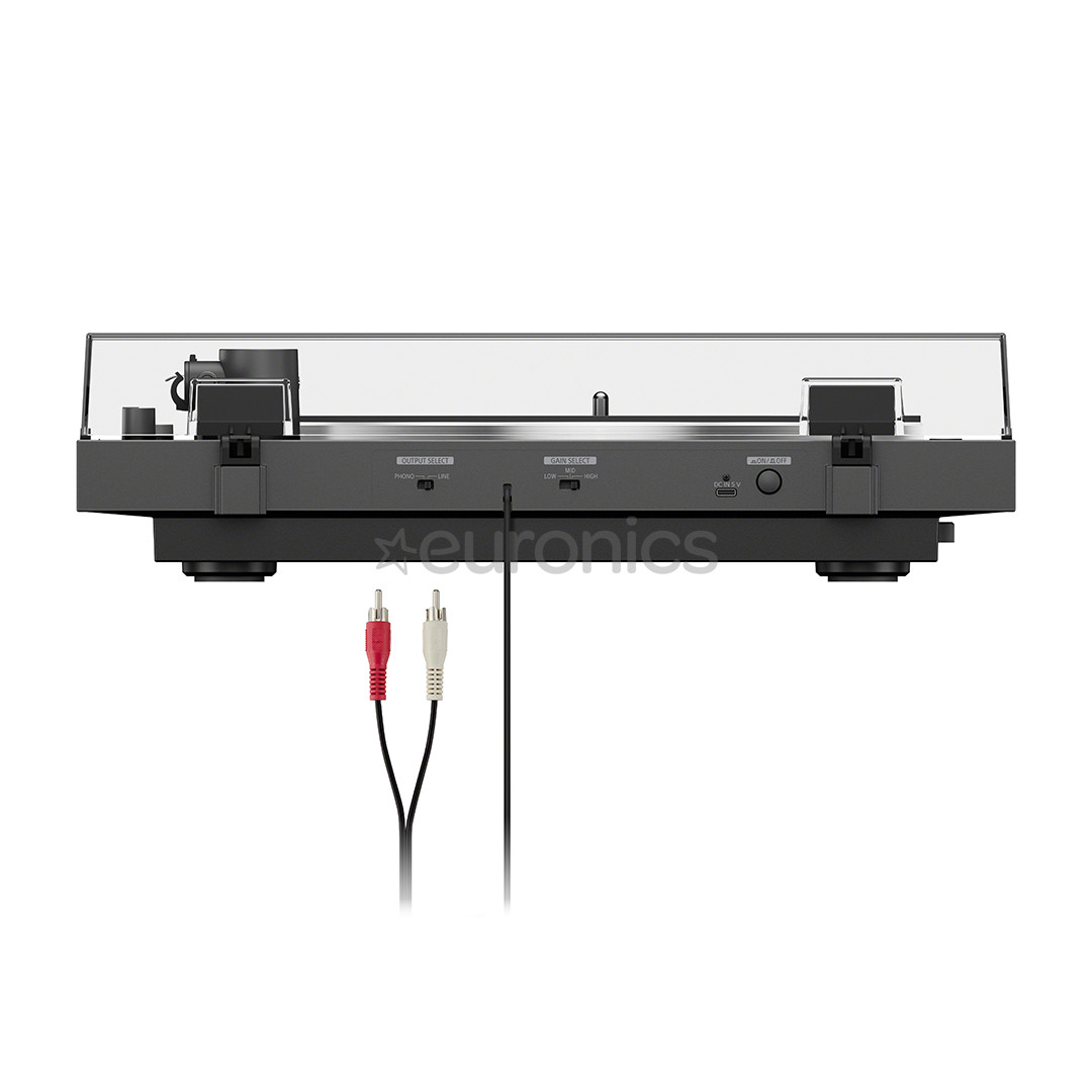 Sony LX3BT, must - Vinüülplaadimängija