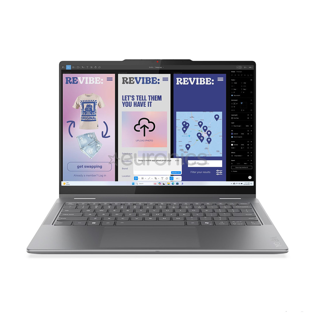 Lenovo Yoga 7i 2-in-1, 14'', WUXGA, OLED, Ultra 5, 16 GB, 512 GB, SWE, luna grey - Notebook
