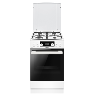 Hansa, 65 L, catalytic cleaning, width 50 cm, white - Gas cooker with electric oven FCMW58329