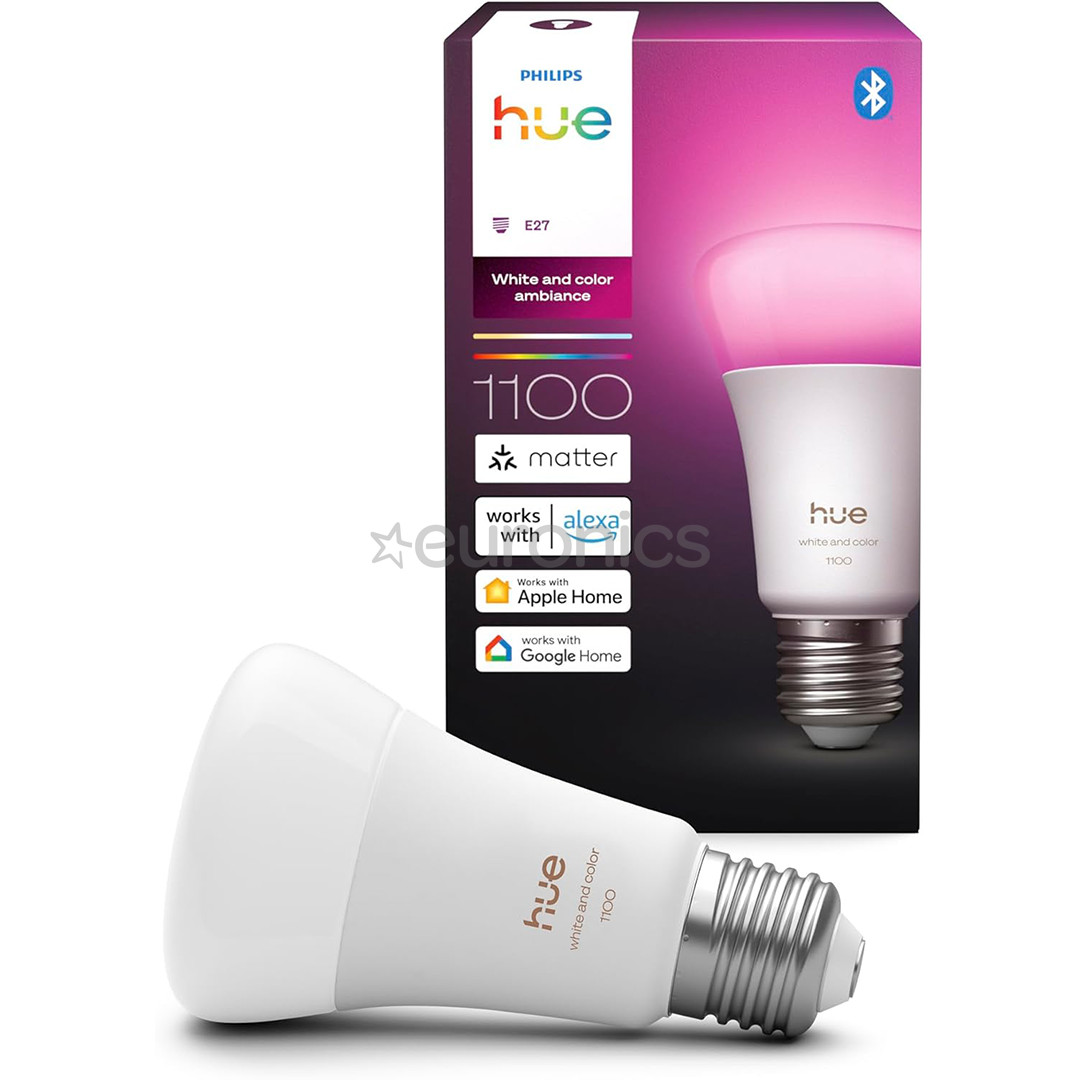 Philips Hue White and Color Ambiance, E27, värviline - Nutivalgusti