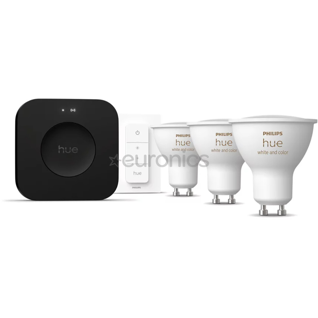 Philips Hue White & Color Ambiance starter kit, GU10, 3 tk - Nutivalgusti komplekt