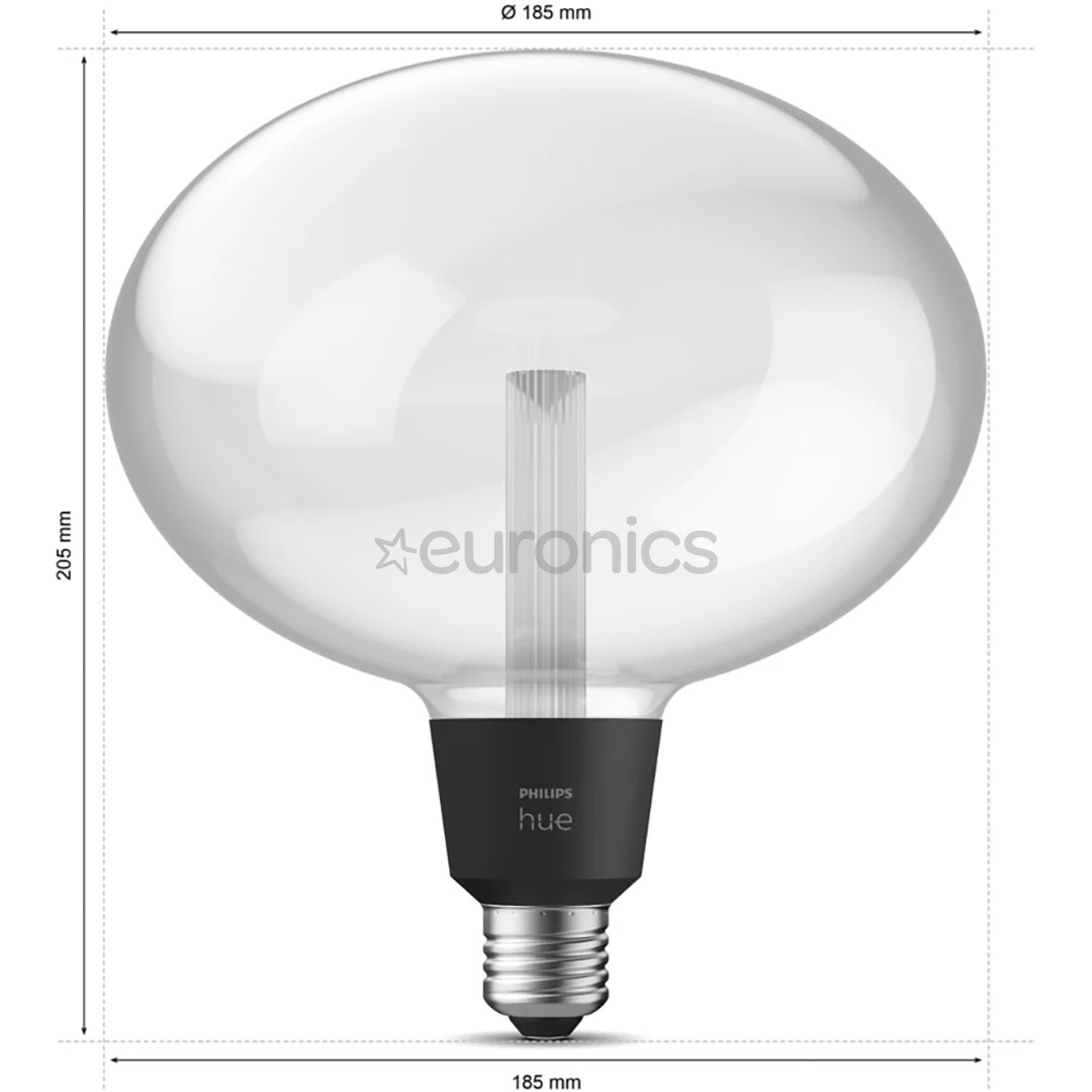 Philips Hue Ellipse, E27, must - Nutivalgusti
