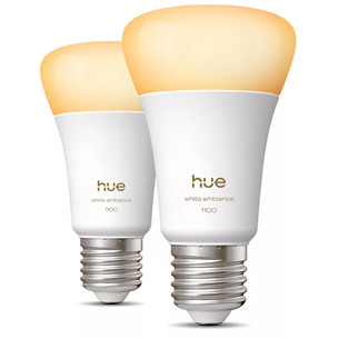 Philips Hue White Ambiance A60, E27, 2 tk, valge - Nutivalgusti 929003854902