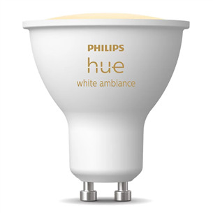 Philips Hue White Ambiance, GU10, valge - Nutivalgusti 929003666701