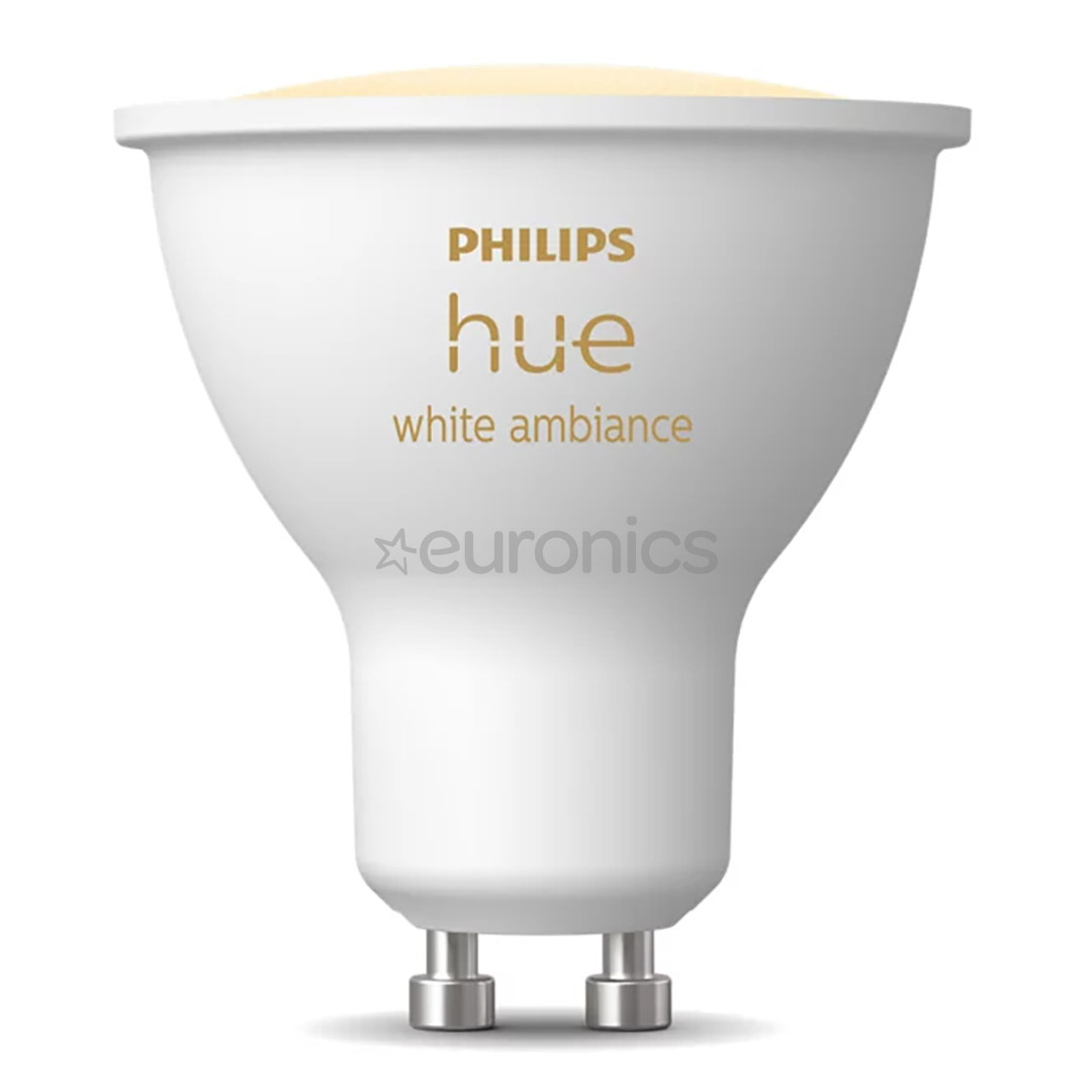 Philips Hue White Ambiance, GU10, valge - Nutivalgusti