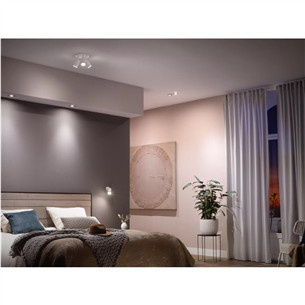 Philips Hue White Ambiance, GU10, 2 tk, valge - Nutivalgusti