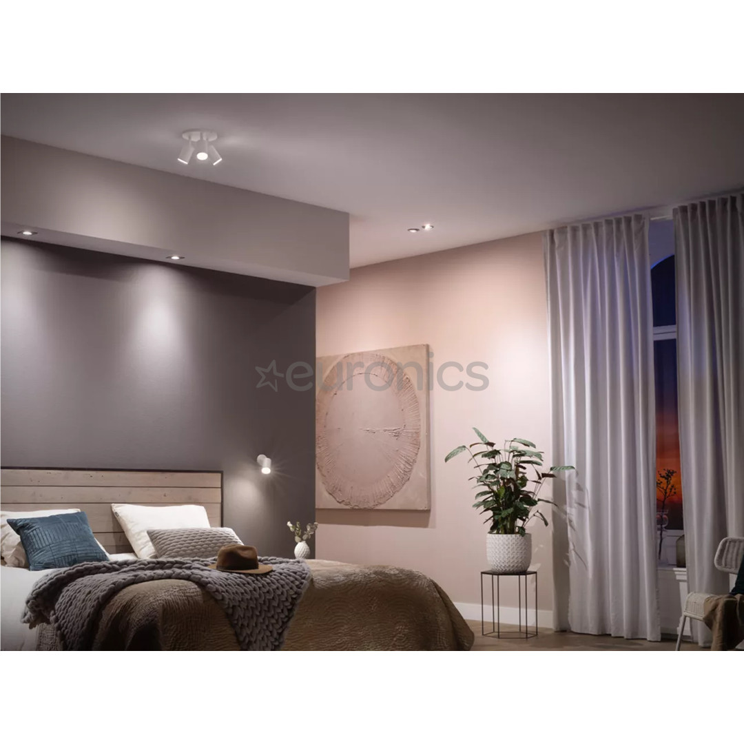 Philips Hue White Ambiance, GU10, 2 tk, valge - Nutivalgusti