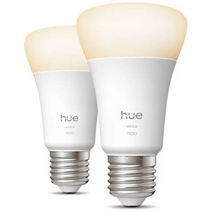 Philips Hue White A60, E27, 2 tk, valge - Nutivalgusti 929003856102