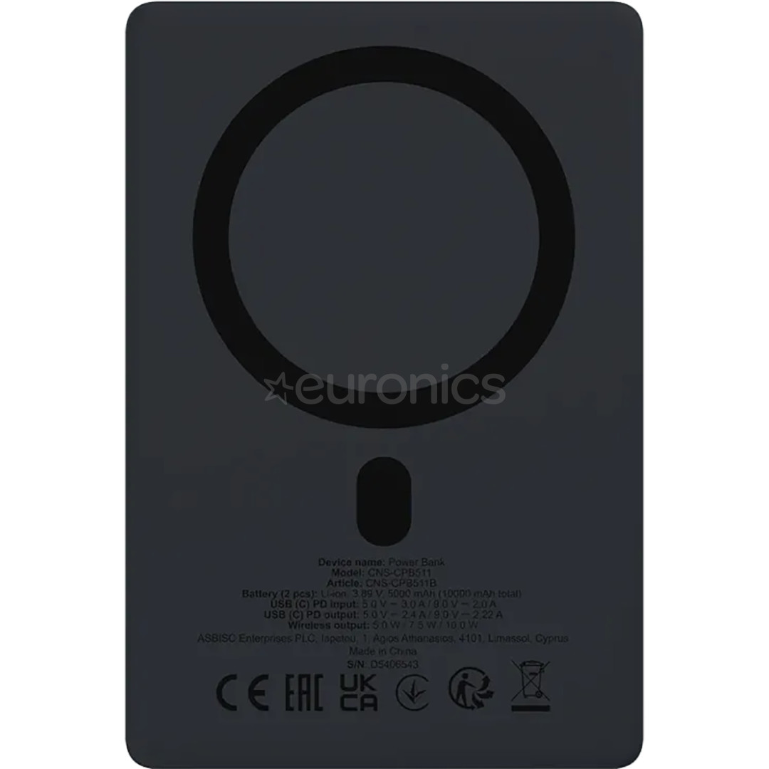 Canyon OnPower 511, 10000 mAh, interstellar black - Power bank