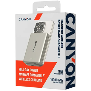 Canyon OnPower 511, 10000 mAh, star grey - Power bank