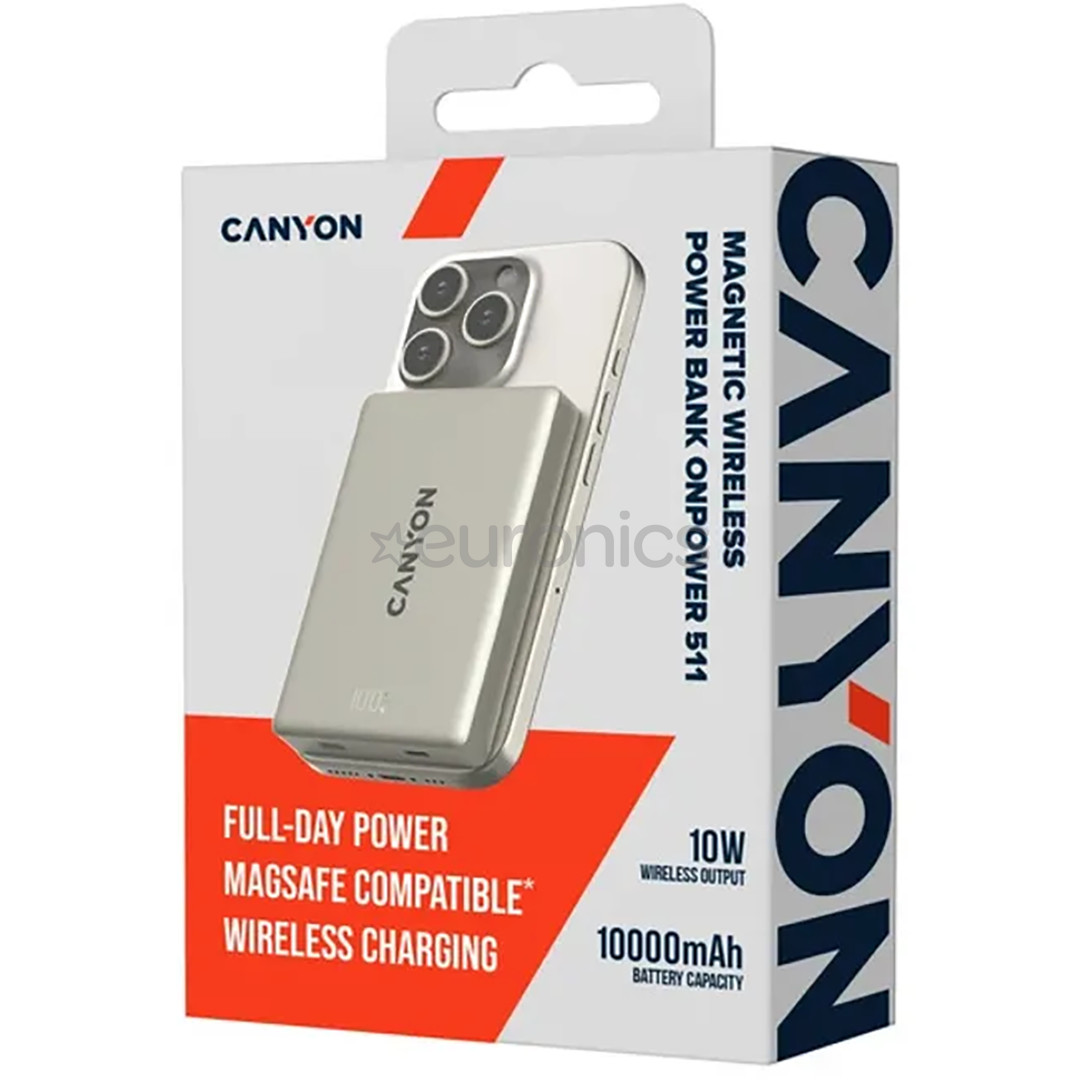 Canyon OnPower 511, 10000 mAh, hall - Akupank