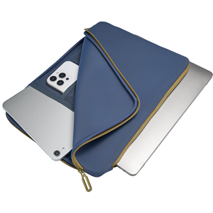 Tucano Doppio, 14", blue - Notebook sleeve