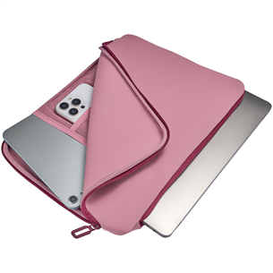 Tucano Doppio, 15,6", pink - Notebook sleeve