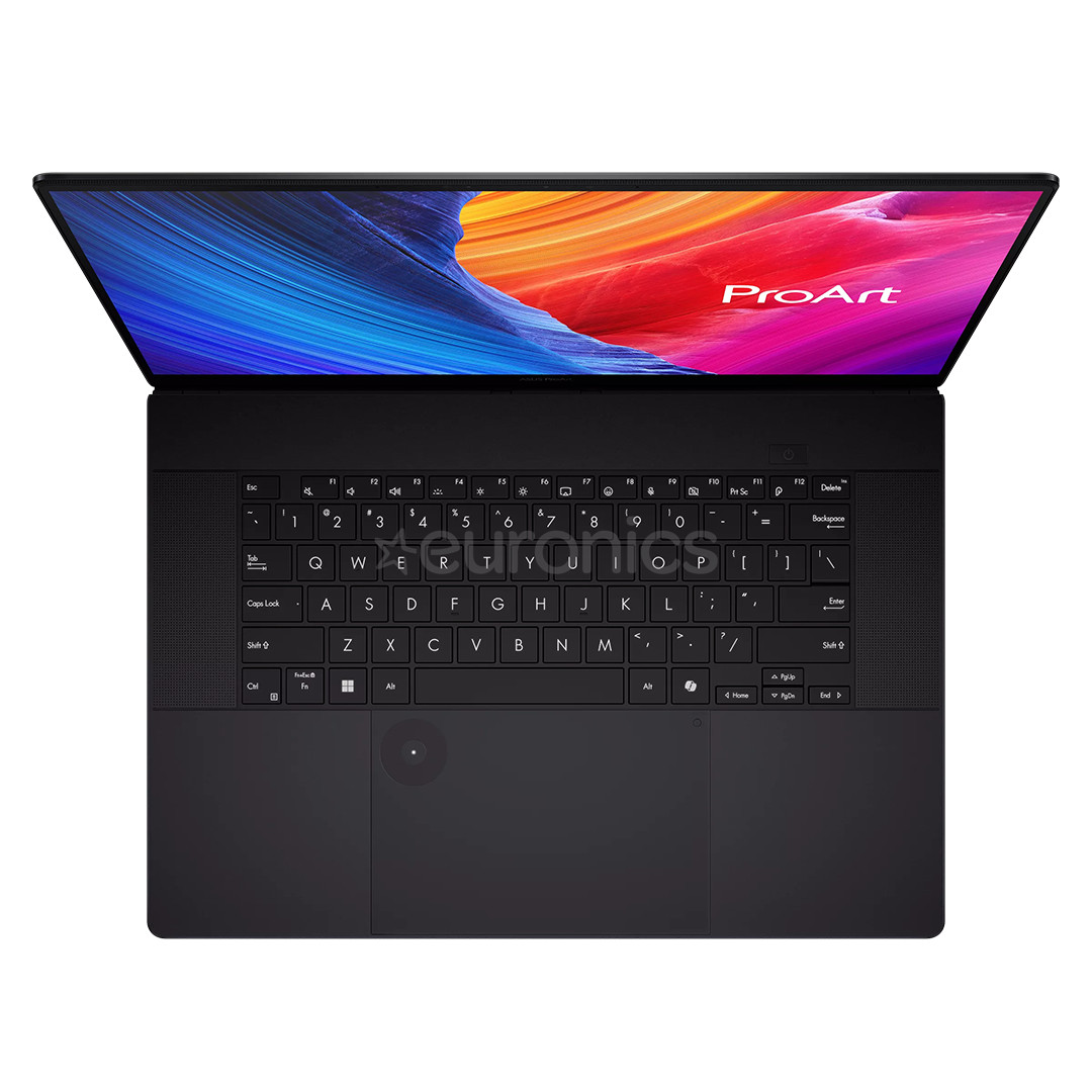 Asus ProArt P16, 16'', 4K UHD, OLED, 120 Hz, Ryzen AI 9, 64 GB, 2 TB, RTX 5080, W11P, ENG, nano black - Notebook