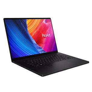 Asus ProArt P16, 16'', 4K UHD, OLED, 120 Hz, Ryzen AI 9, 64 GB, 2 TB, RTX 5080, W11P, ENG, must - Sülearvuti