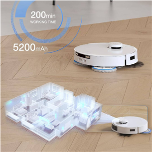 Ecovacs Deebot T30C PRO GEN 2, сухая и влажная уборка, белый - Робот-пылесос