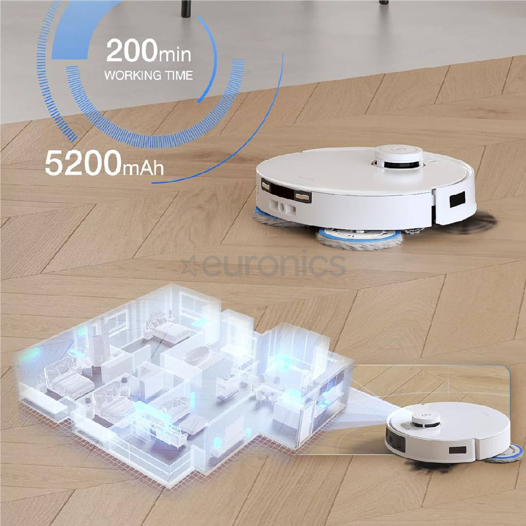 Ecovacs Deebot T30C PRO GEN 2, сухая и влажная уборка, белый - Робот-пылесос