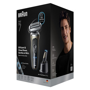 Braun Series 7, wet & dry, brown - Shaver
