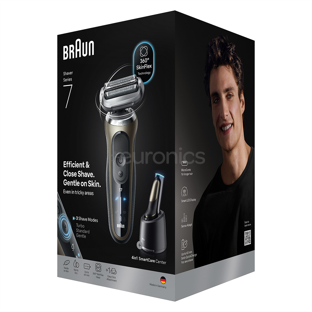 Braun Series 7, wet & dry, brown - Shaver