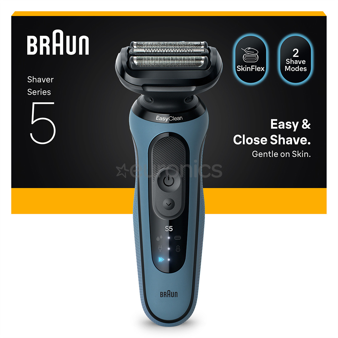 Braun Series 5, Wet & Dry, синий - Бритва