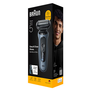 Braun Series 5, Wet & Dry, синий - Бритва