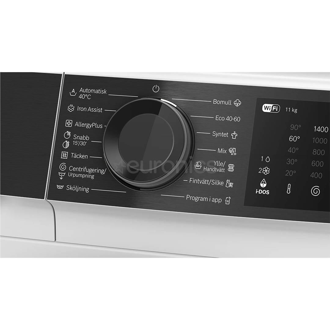 Bosch Seeria 6, 11 kg, sügavus 59 cm, 1400 p/min - Eestlaetav pesumasin