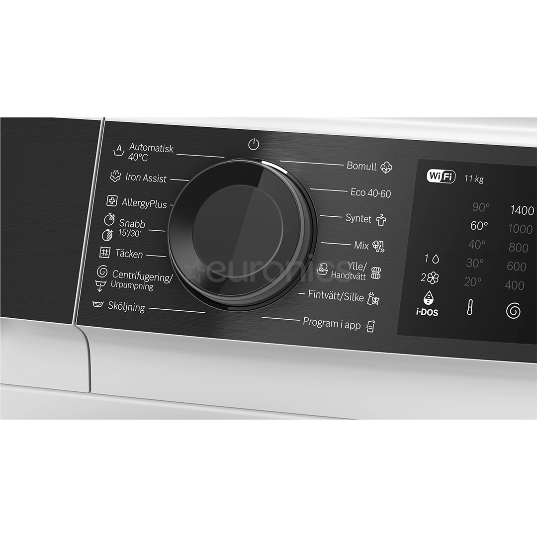 Bosch Seeria 6, 11 kg, sügavus 59 cm, 1400 p/min - Eestlaetav pesumasin