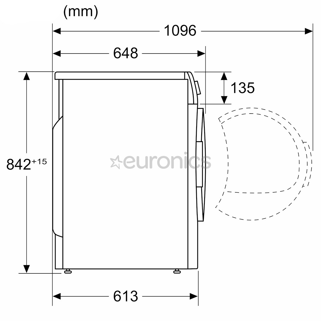 Bosch, Seeria 6, 9 kg, sügavus 61.3 cm - Pesukuivati