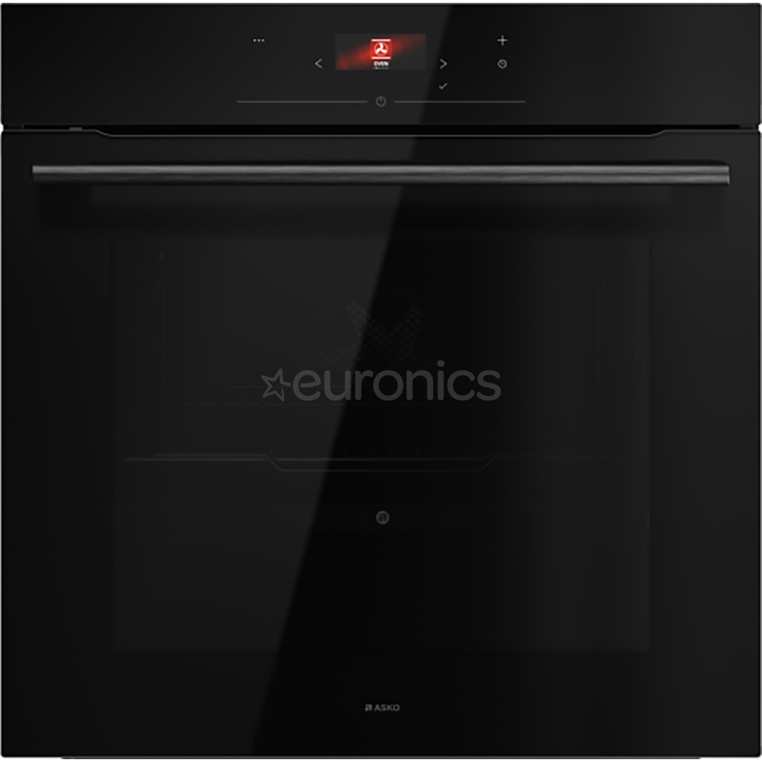 Asko, 71 L, pyrolytic cleaning, black - Built-in oven