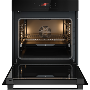 Asko, 71 L, pyrolytic cleaning, black - Built-in oven