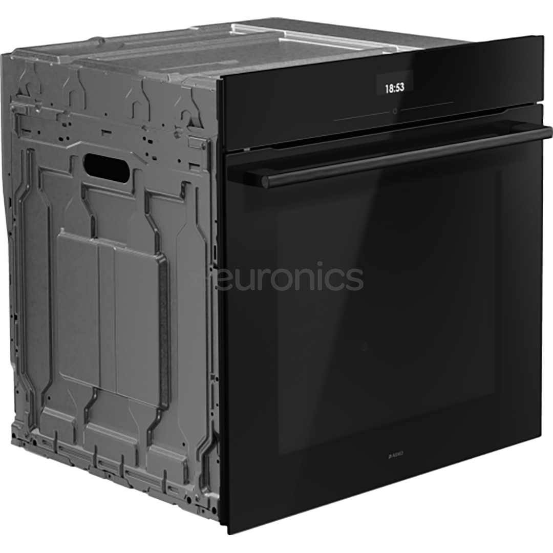 Asko, 71 L, pyrolytic cleaning, black - Built-in oven
