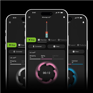 Dyson Airwrap i.d.™, Bluetooth®, 1300 W, Straight+Wavy, Red Velvet, punane/kuldne - Juuste kujundamise seade