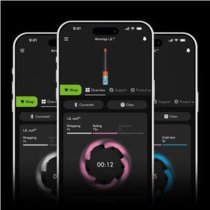 Dyson Airwrap i.d.™, Bluetooth®, 1300 Вт, Straight+Wavy, Red Velvet, красный/золотистый - Стайлер для волос