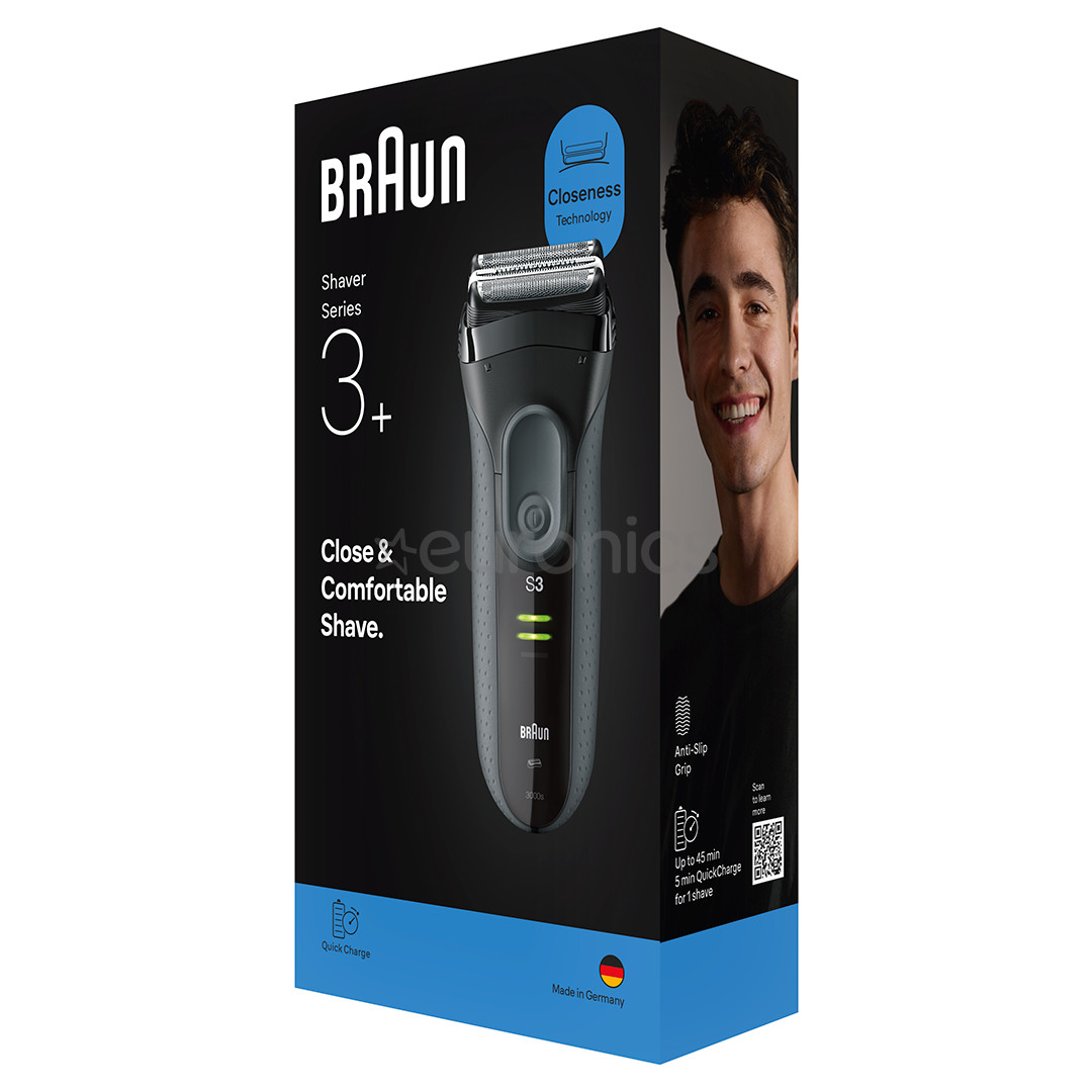 Braun Series 3+, серый - Бритва