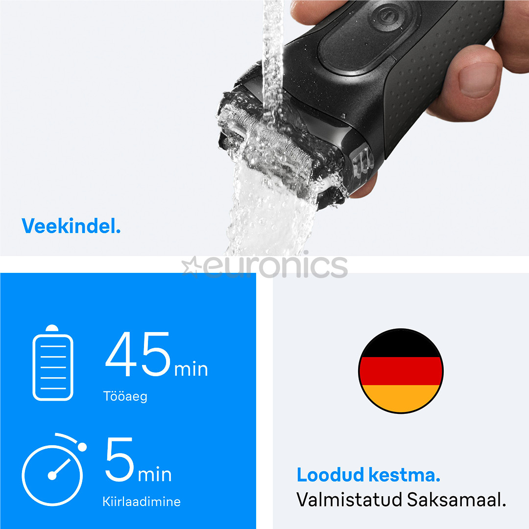 Braun Series 3+, серый - Бритва