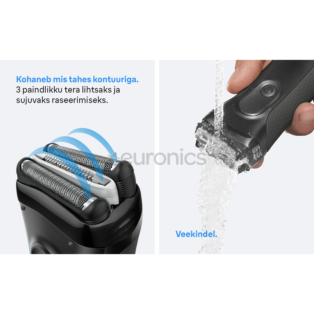 Braun Series 3+, серый - Бритва