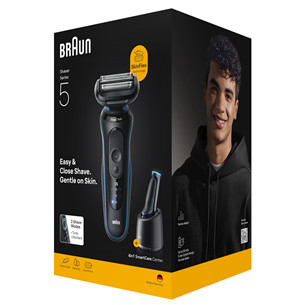 Braun Series 5, Wet & Dry, черный/синий - Бритва