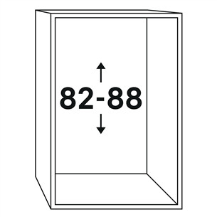 Liebherr, 124 L, kõrgus 82 cm - Integreeritav jahekapp