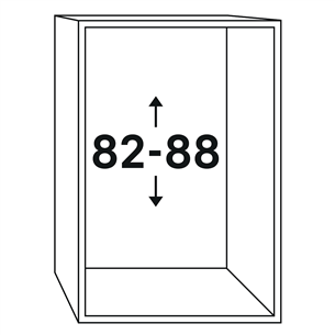 Liebherr, 124 L, kõrgus 82 cm - Integreeritav jahekapp