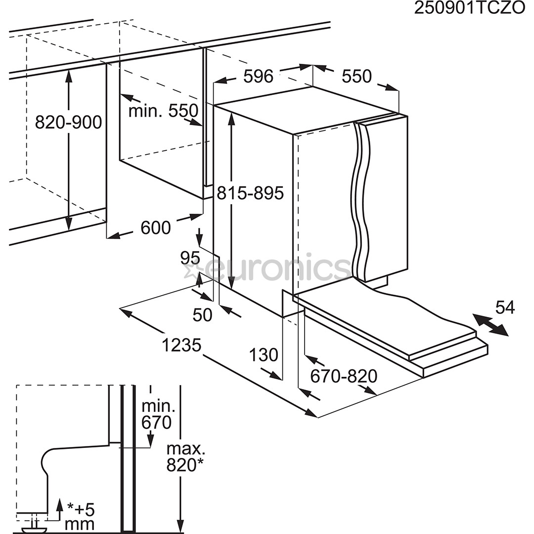 AEG 9000 Series, 14 place settings, width 59.6 cm - Built-in Dishwasher