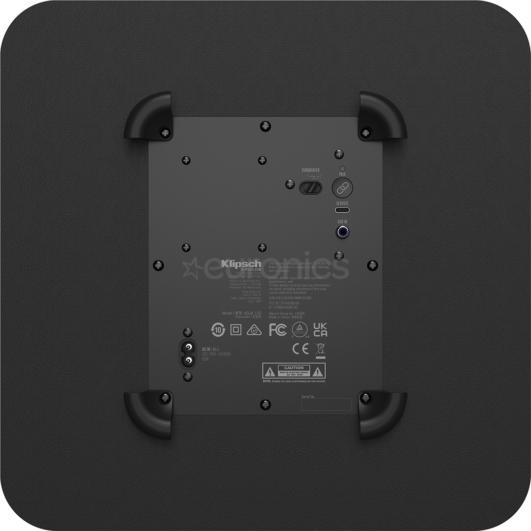 Klipsch Flexus Sub 100, must - Subwoofer