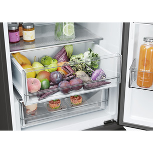 Haier 3D 60 Series 5, Total No Frost, 360 L, height 185 cm, black - Refrigerator