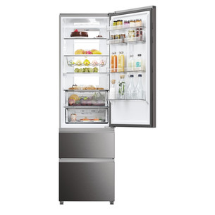 Haier 3D 60 Series 7, No Frost, 414 л, высота 205 см, темная нерж. сталь - Холодильник