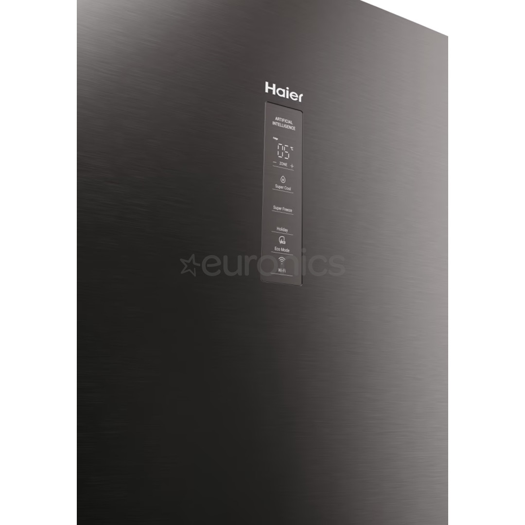 Haier 3D 60 Series 7, No Frost, 414 л, высота 205 см, темная нерж. сталь - Холодильник