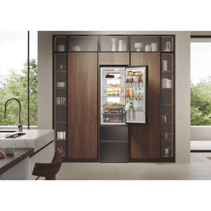 Haier 3D 60 Series 7, No Frost, 414 л, высота 205 см, темная нерж. сталь - Холодильник