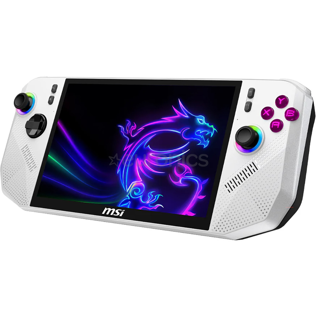 MSI Claw A8 BZ2EM, 8'', 120 Hz, FHD+, Z2 Extreme, 24 GB, 1 TB, valge - Pihuarvuti