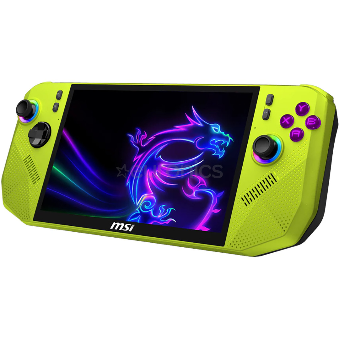 MSI Claw A8 BZ2EM, 8'', 120 Hz, FHD+, Z2 Extreme, 24 GB, 1 TB, roheline - Pihuarvuti