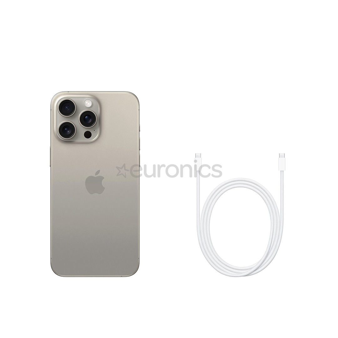 Uuskasutatud Apple iPhone 15 Pro Max, 256 GB, hall - Nutitelefon